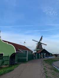 Traditional windmill at Zaanse Schans