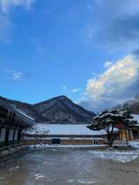설경이 아름다운 장성 백양사