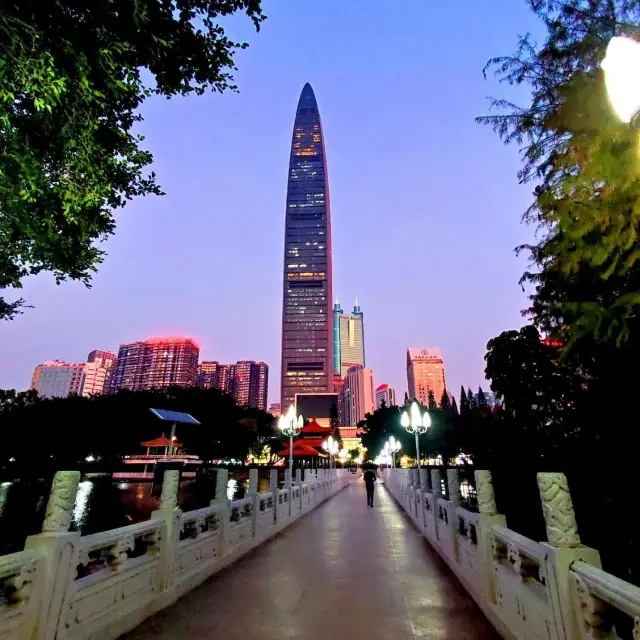 Beautiful Lychee Park in Futian Shenzhen 