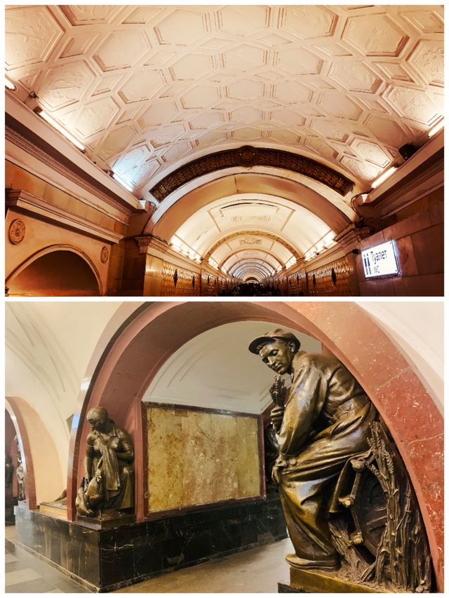 Experience the Moscow Metro, wander through art palaces.