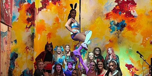 Pink Ambition Halloween Pole Show | Clementine Cafe