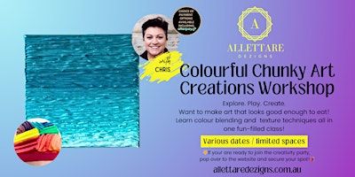 Funky and Colourful Chunky Art - Art so good you want to eat it! | Allettare Dezigns