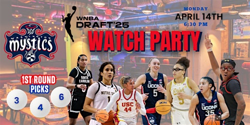 Washington Mystics Fans - WNBA 2025 Draft Watch Party | Gordon Ramsay Street Pizza