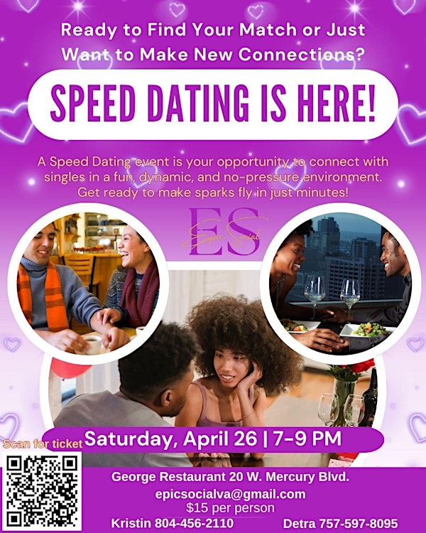 Epic Social Speed Dating | GEORGE RESTAURANT