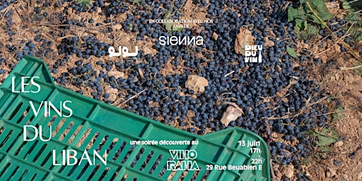 Soirée Découverte: Les Vins de Liban avec Sienna | 29 Rue Beaubien E
