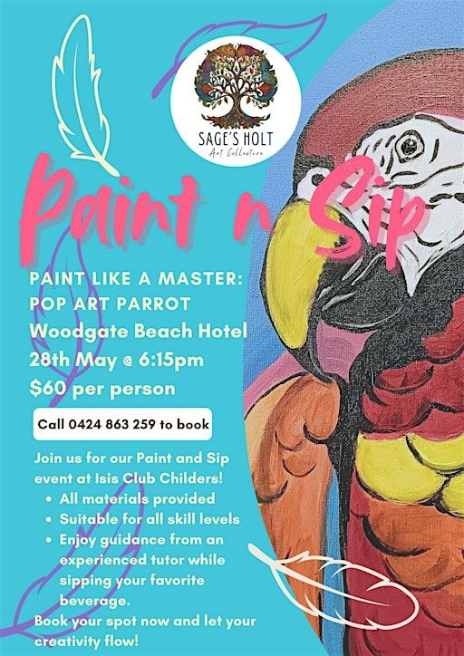 Paint N Sip - Paint Like a Master: Pop Art | Woodgate Beach Hotel