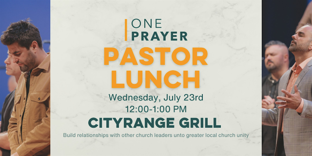 ONE Prayer Pastor Lunch | CityRange Steakhouse Grill