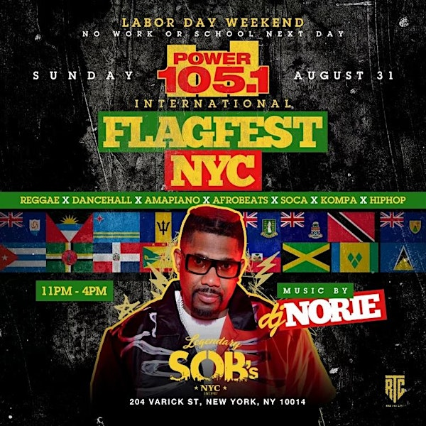 FlagFest Labor Day Weekend at SOBs : Everyone Free entry with RSVP | SOBS