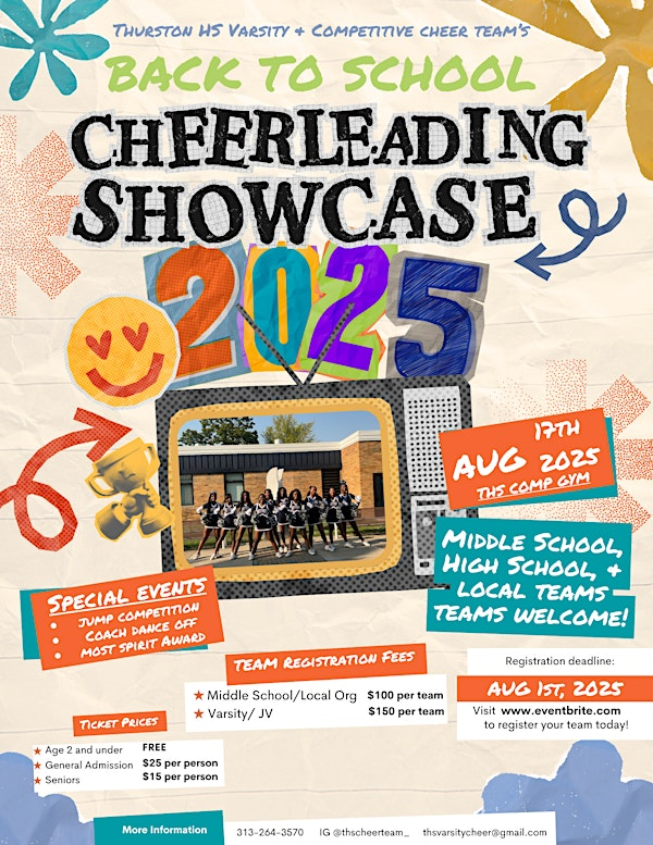 Team Registration- THS Varsity Back to School Cheer Showcase 2025 | Lee M. Thurston High School