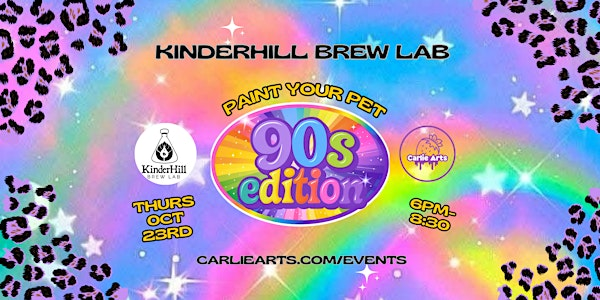 Paint Your Pet: 90s Neon & Sparkle Edition! | KinderHill Brew Lab