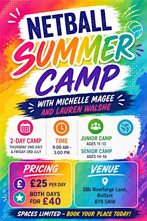 Summer Netball Camp | Newforge Sports Complex