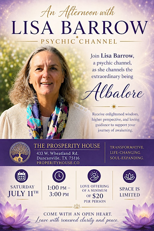 An Afternoon with Lisa Barrow Psychic Channel | 433 W Wheatland Rd