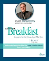 September Business at Breakfast | Royal Canadian Legion Branch 192