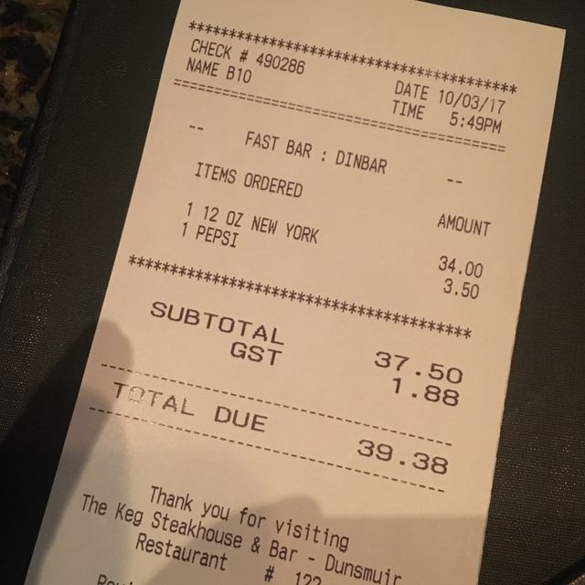 벤쿠버 스테이크맛집 the keg 