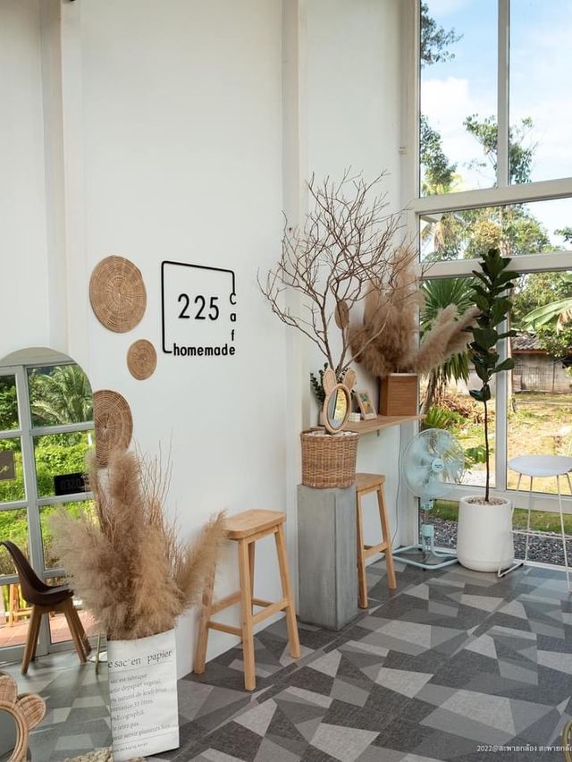 เสฟติดชาเขียวที่ 225 cafe homemade 