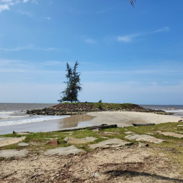 Famous beach in Sarawak