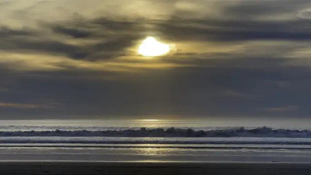 Spectacular sunset at Ocean Beach