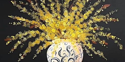 Burst of Sunshine Paint Party | Flame & Fire Brazilian Steakhouse, Palladio Parkway, Folsom, CA, USA
