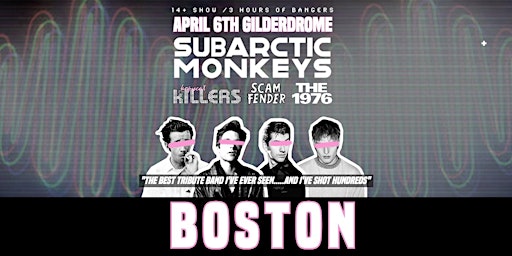 Arctic Monkeys Tribute Band - Boston - April 6th - 2024 | The Gliderdrome