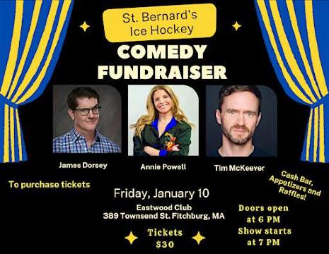 St. Bernard's Ice Hockey Comedy Fundraiser | Eastwood Club Inc