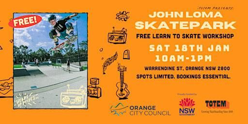 John Lomas Skatepark, Orange - FREE Learn to Skate Workshop | John Lomas Skatepark