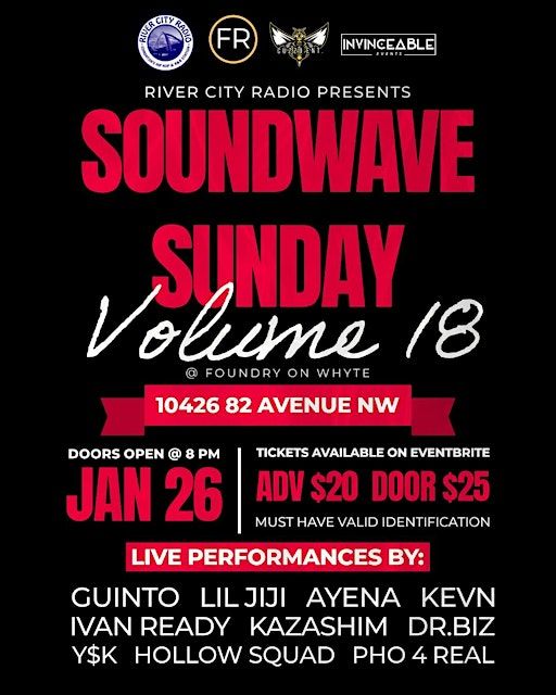 “Soundwave Sunday” Volume 18 | 10426 82 Ave NW