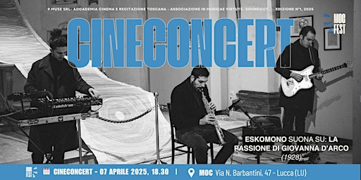 CineConcert 3: La passione di Giovanna D'Arco sulle note del Trio ESKOMONO | Via Nicola Barbantini, 47