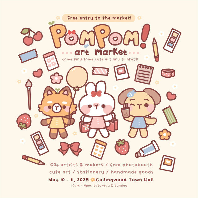PomPom! Art Market | Collingwood Town Hall