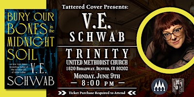 V.E. Schwab Release Party with Tattered Cover Book Store | Trinity United Methodist Church