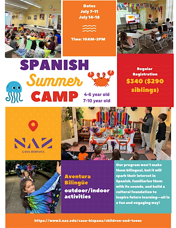 Spanish Summer Camp: "Aventura Bilingüe" 4-10 years old | Casa Hispana