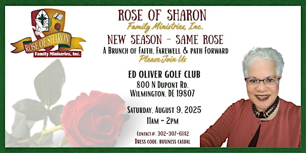 Rose of Sharon Family Ministries, Inc.: New Season - Same Rose | Ed Oliver Golf Club