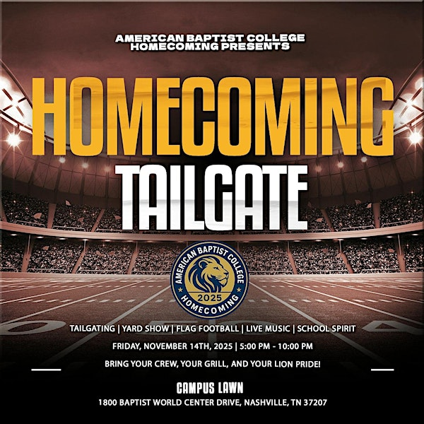 ABC Homecoming 2025 | 1800 Baptist World Center Dr