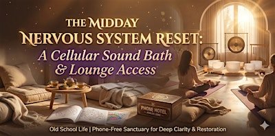 The Midday Nervous System Reset: A Cellular Sound Bath & Lounge Access | Connaught Park Clubhouse