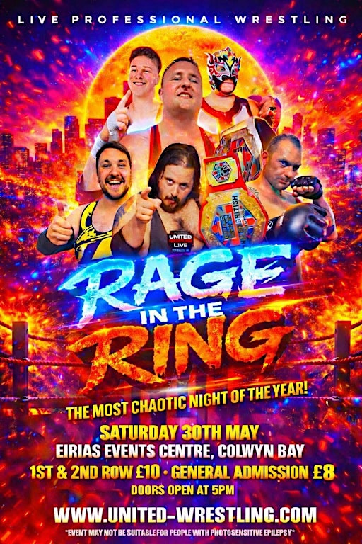 United wrestling rage in the ring | Eirias Events Centre