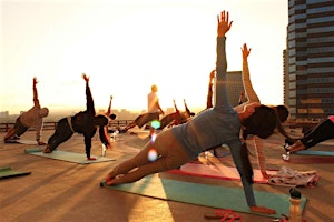 Rooftop Yoga & Sound Bath: Blue Moon Edition w/ Dany Kaye | Edge at Midtown