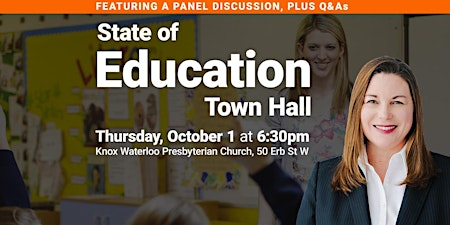 State of Education - Town Hall | Knox Presbyterian Church