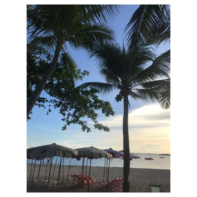 Pattaya sunset ชมพระอาทิตย์ตกดินที่หาดพัทยา