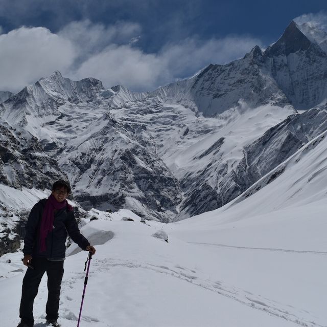 trekking to annapuna base camp