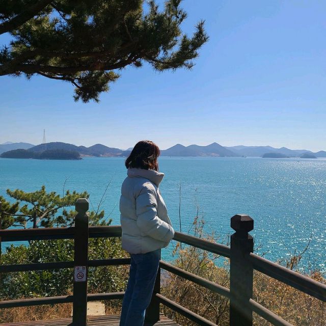 통영바다가 한눈에 보이는 이순신공원