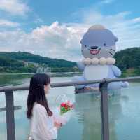 진주 금호지에는 귀염둥이 마스코트 하모🦭가 있어요!