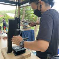 จิบกาแฟในสวนยางภูเก็ต