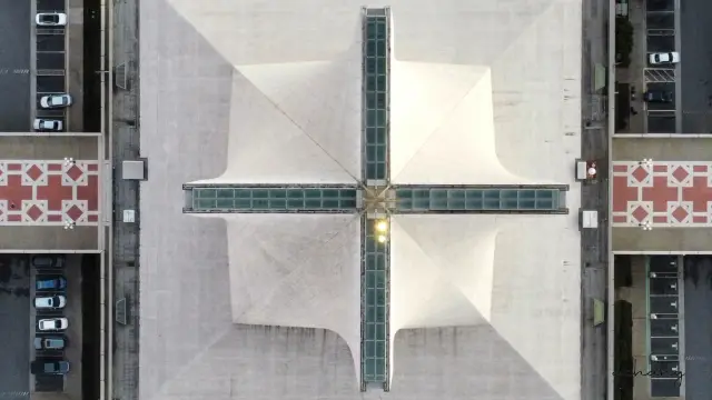 Spectacular aerial view of St Mary Cathedral 