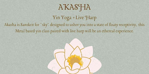 AKASHA | Yin + Live Harp | Alceme, Victoria Street, Hobart TAS, Australia