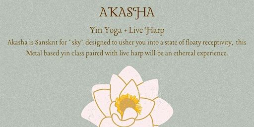 AKASHA | Yin + Live Harp | Alceme, Victoria Street, Hobart TAS, Australia
