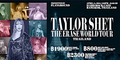 Taylor Shet | The Erase Tour Bangkok, Thailand (Dinner Party) | Hard Rock Cafe Bangkok