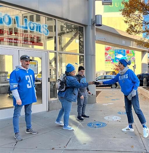 Lions Tailgate with Detroit People Mover! | Broadway Station