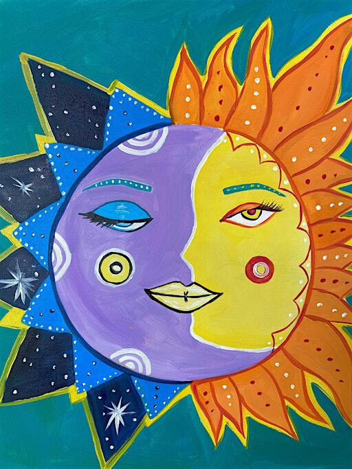 Sun and Moon Paint and Sip | The Old Spaghetti Factory