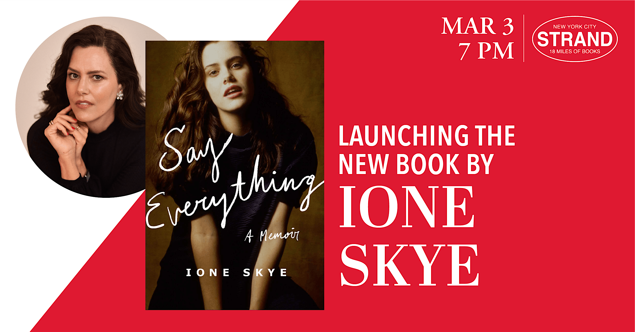 Ione Skye: Say Everything | Strand Book Store