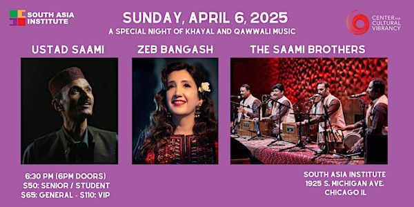 Ustad Saami & The Saami Brothers with Special Guest Zeb Bangash | South Asia Institute