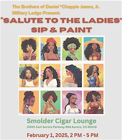 D.C.J. #27 Presents:"Salute to the Ladies" Paint & Sip | Smolder Cigar Lounge